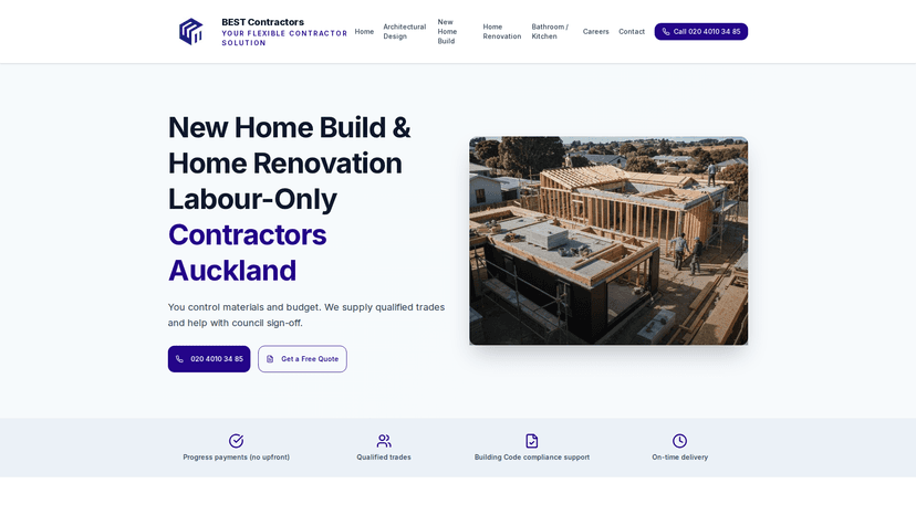 Best Contractors: Lead Generation & Web Platform