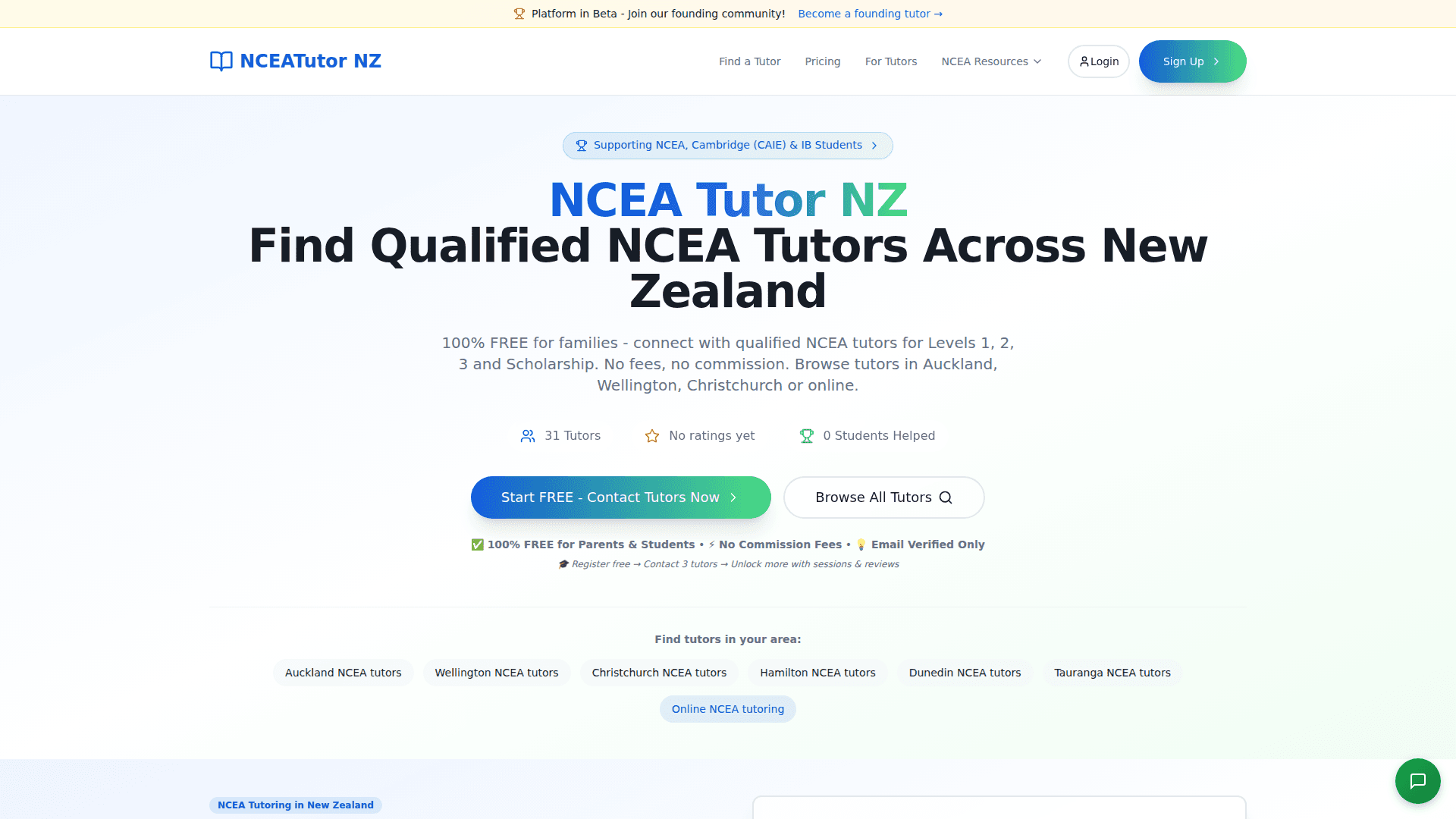 NCEATutor NZ: Full-Stack Ed-Tech Platform
